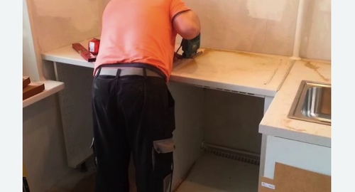 Сборка кухонного гарнитура. Авдотьино